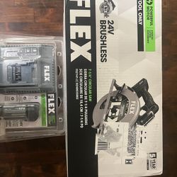FLEX Rear Handle Saw and FLEX Battery with Charger