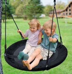 40" saucer playground tree swing for kids and adults