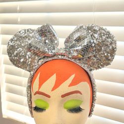 Minnie Mouse Ears-Silver
