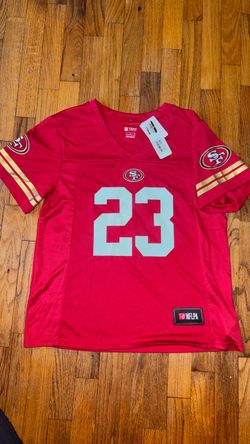 San Francisco 49ers red jersey size Large for woman