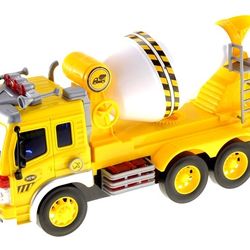 Friction Powered Cement Mixer Truck Toy For Kids