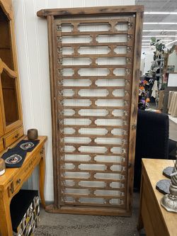 Wood Headboard Vintage Ornate Style