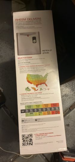 Rheem RETEX-27 Tankless Electric Water Heater 27kW