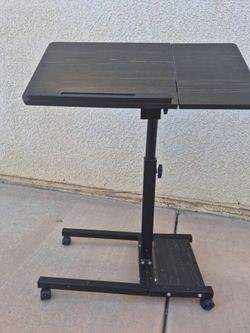 Adjustable Rolling Laptop Stand Desk