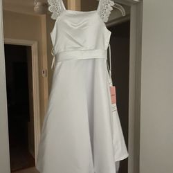 Communion Or Flower Girl White Dress