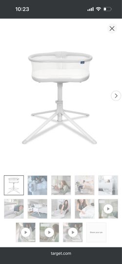 HALO BassiNest Swivel Sleeper 3.0 Baby Bassinet - Gray: 360-Degree Swivel, Metal Frame, Cotton Fill, 20 lb Capacity