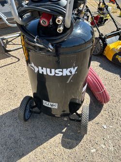 New husky 30ga single stage oil free portable vertical electric Air compressor...$400