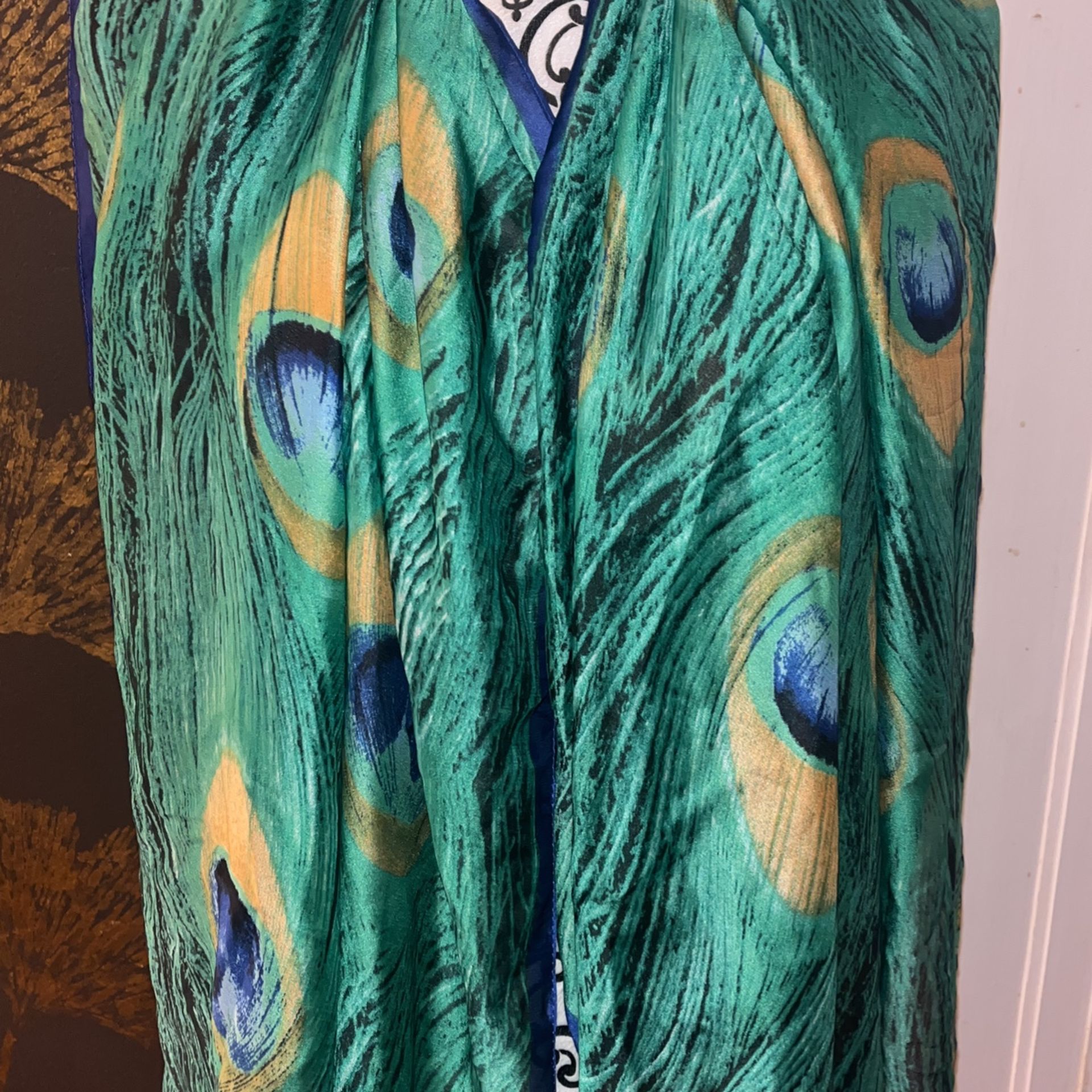 Peacock 🦚 Silk Scarf