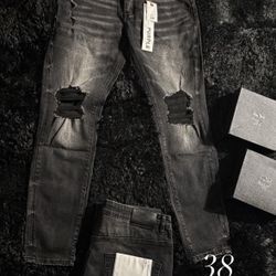 purple jeans