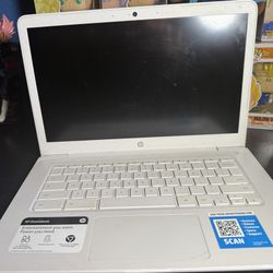 White Hp Chromebook 