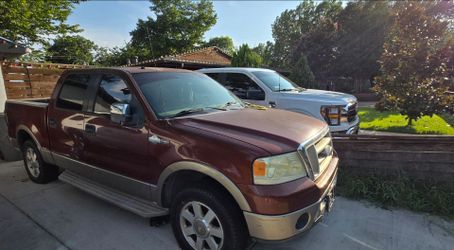 Trucks and cars