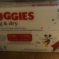 Unopened Huggies Diapers Size 2
