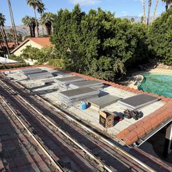 52 Sharp Solar Panels, Wire Harness and Mounting Materials 