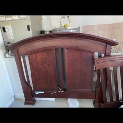 Full Size Bed Real Wood 