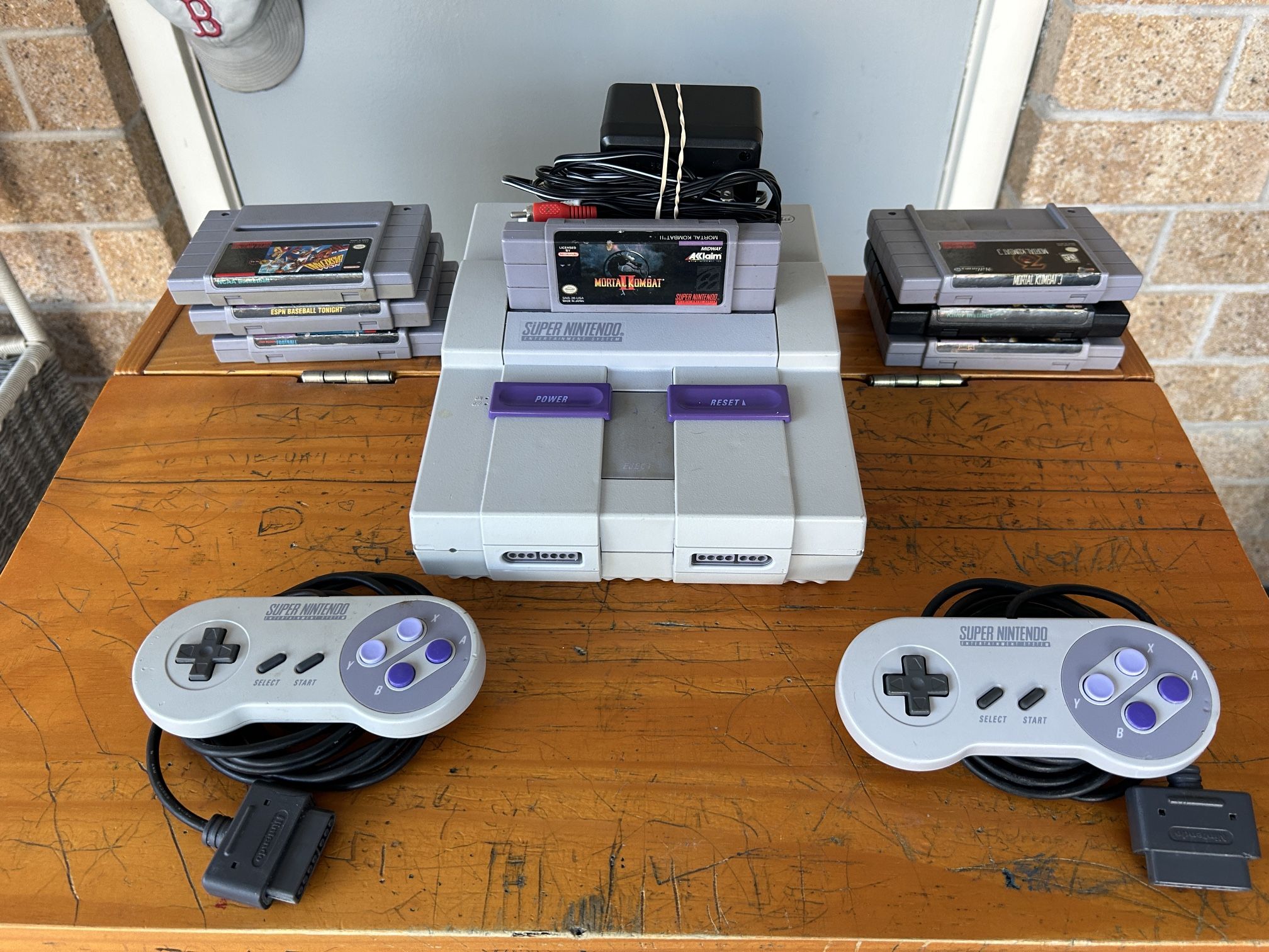 Super Nintendo with 7 Games