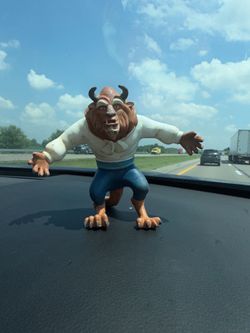 Vintage Just Toys Disney Beauty & the Beast Rubber Bendable Beast Figure. Is dirty has paint missing & marks from play see pics