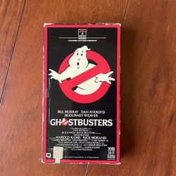GHOST BUSTERS VHS MOVIE