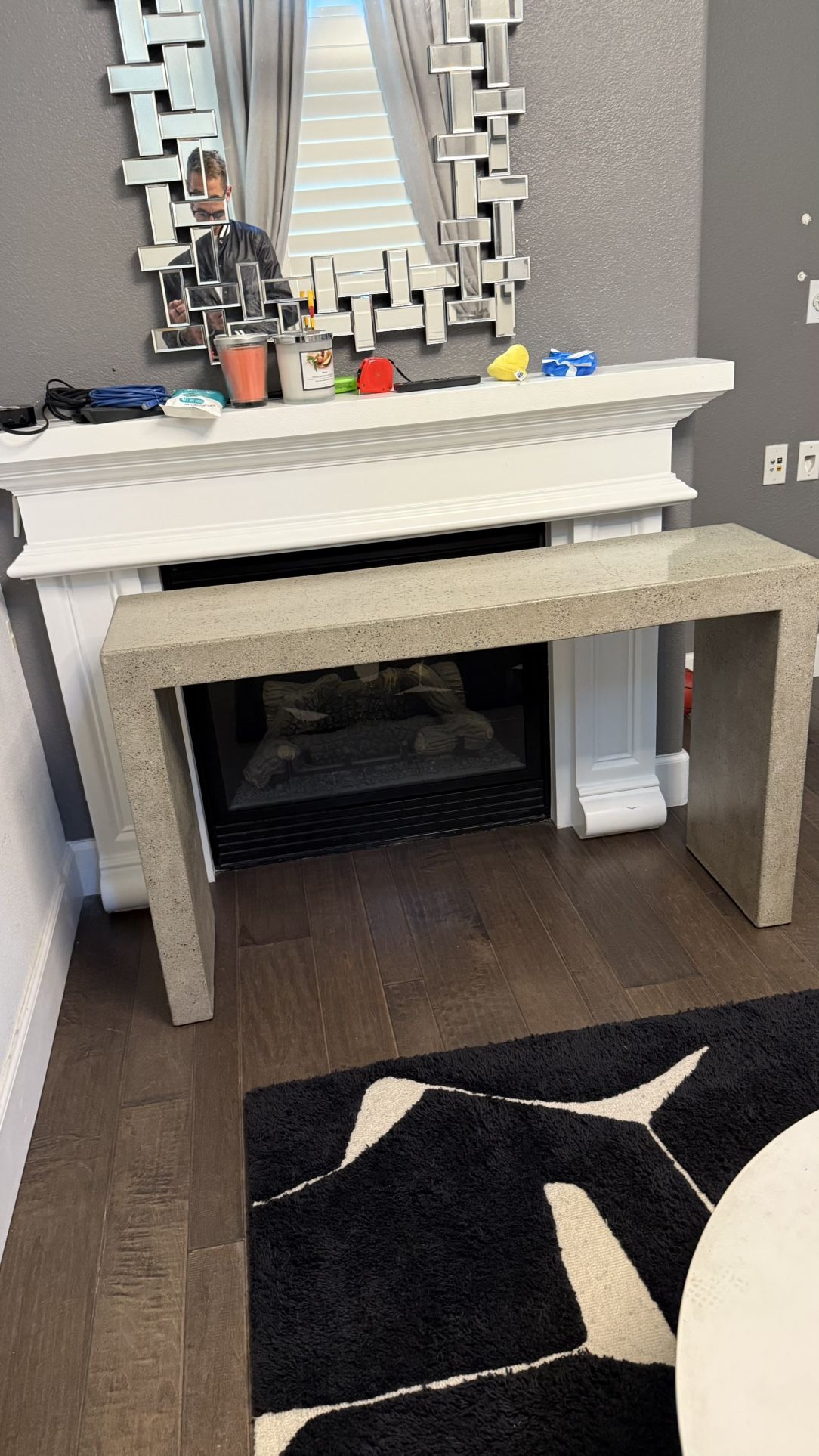 Concrete Sofa Table 