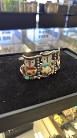 Sterling silver owl bracelet