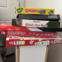 Family Board Game Bundle – Monopoly, Life, + More (5 Games)