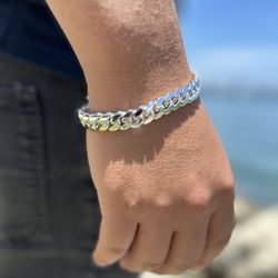 🍃10mm 8.5” Miami Cuban Link Bracelet Made By Hand 🖐️🤚 Manufactured Only In Downtown 🏝️Miami With The Best Prices 360$🤯