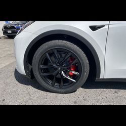 Tesla Model 3 Or Y 19” New Performance Style Rims Tires Set Sample Pic, All New 