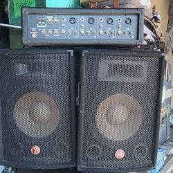 Par De Bocinas Con Amplificador
