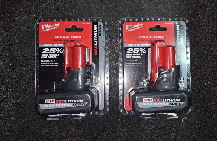 Milwaukee M12 12-Volt Lithium-Ion High Output 5.0 Battery
