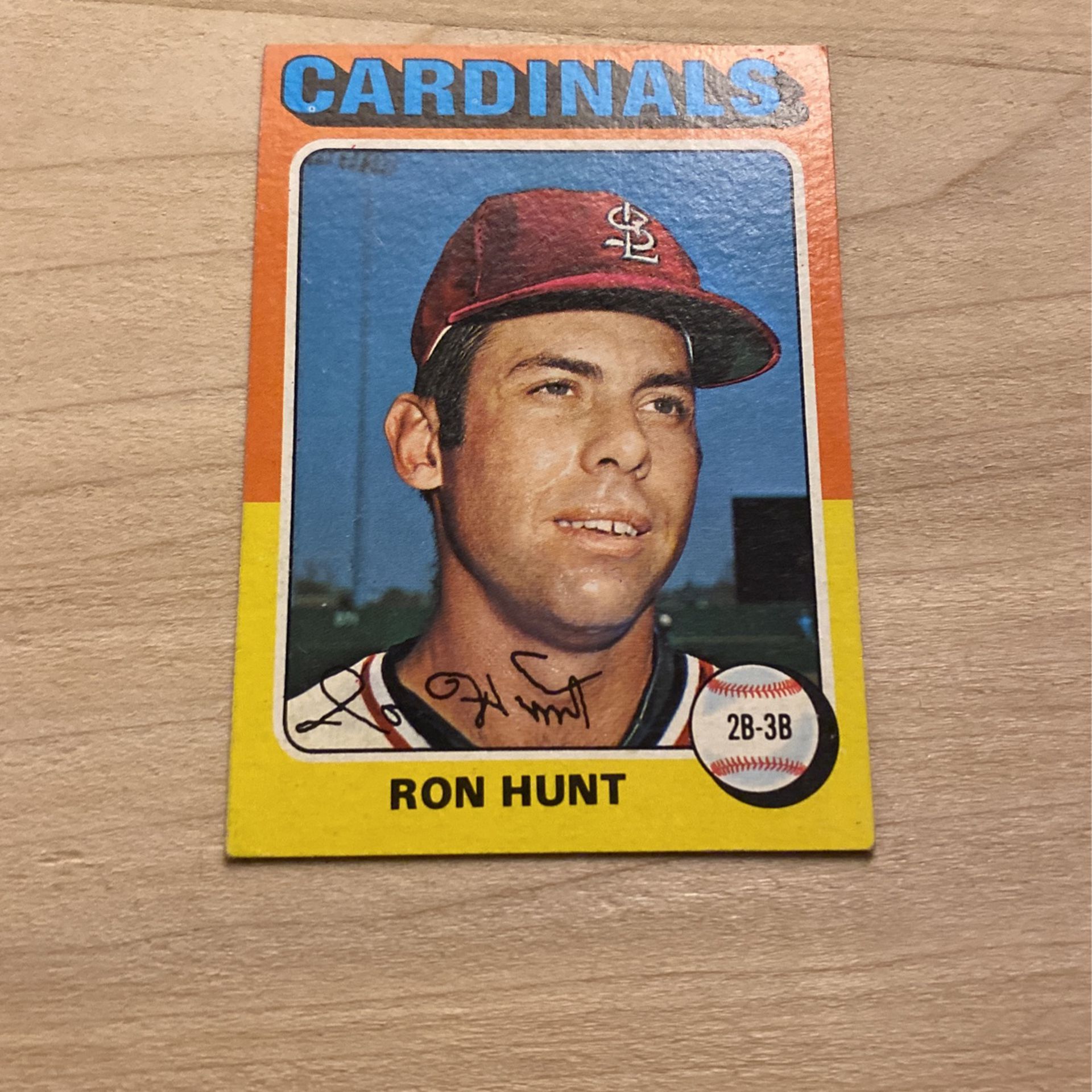 Ron Hunt Baseball Card