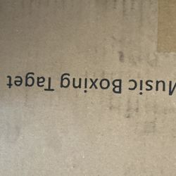 Music boxing taget box for exercising or for fun