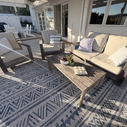 Patio Furniture Set - 4 Pc - Teak