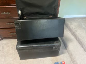 Storage cases for foot of the bed