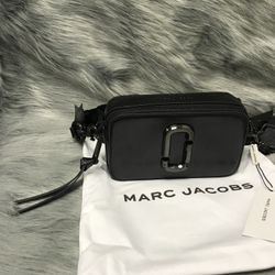 Marc Jacobs Colorblock Snapshot Crossbody bag   Black