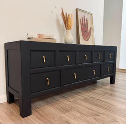 Gorgeous Restored Dresser / Credenza By Pottery Barn 
 69”L x 18”W x 27”H