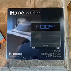 Ihome Wireless Bluetooth IBN20 Clock Radio