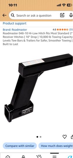 Extension tow hitch