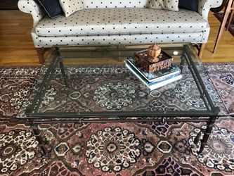 Harden Metal and Glass Cocktail Table