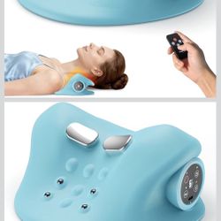 3-in-1 Neck Stretcher & Massager with Remote, Like New
