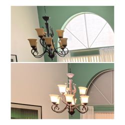 Rustic Bronze Chandelier
