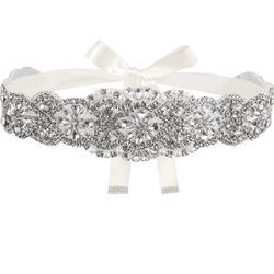 Bridal Crystal Rhinestone Wedding Dress Sash Belt