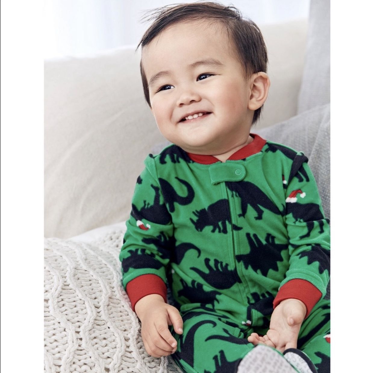 Carter’s Christmas Dinosaur 🦖 Fleece Pajamas