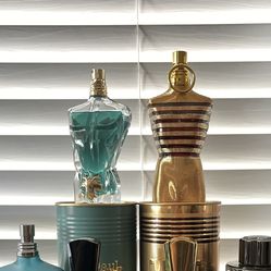 Le beau, Le male elixir, and Creed. More. Fragrance lot.
