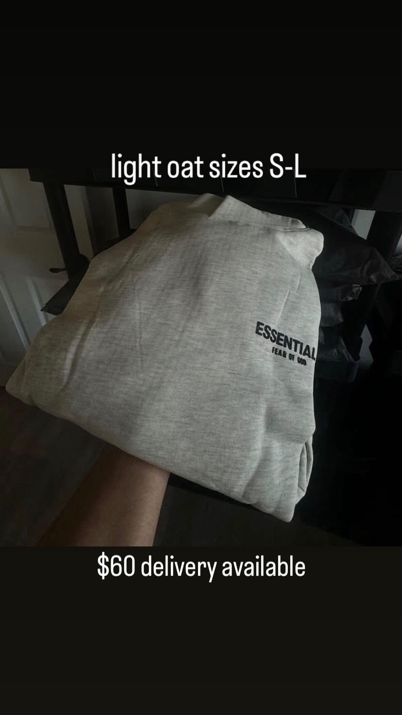 light oatmeal essentials hoodie 