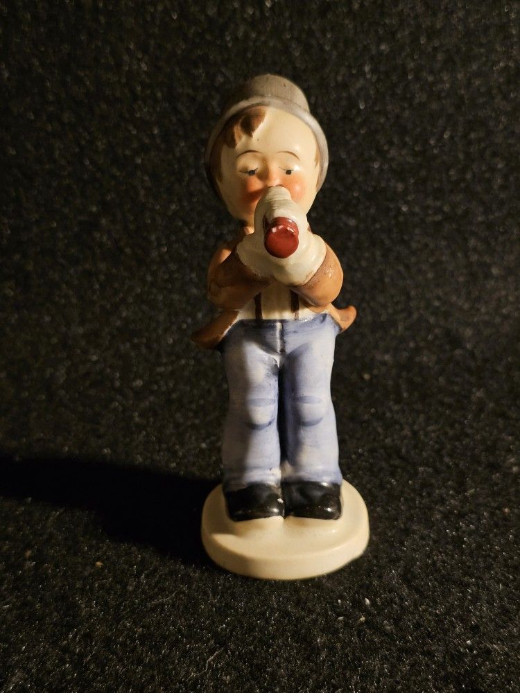 Vintage Japanese Version Of The Original Hummel "Serenade" Ceramic Boy Figurine