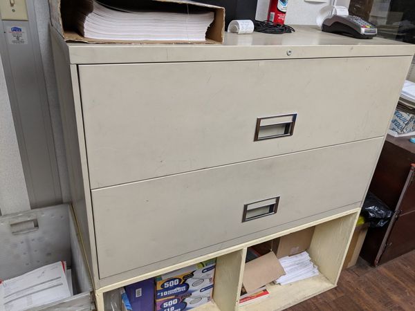 heavy duty lateral file cabinet metal 2 drawer file cabinet (black, 2  drawer) for sale in baldwin park, ca - offerup