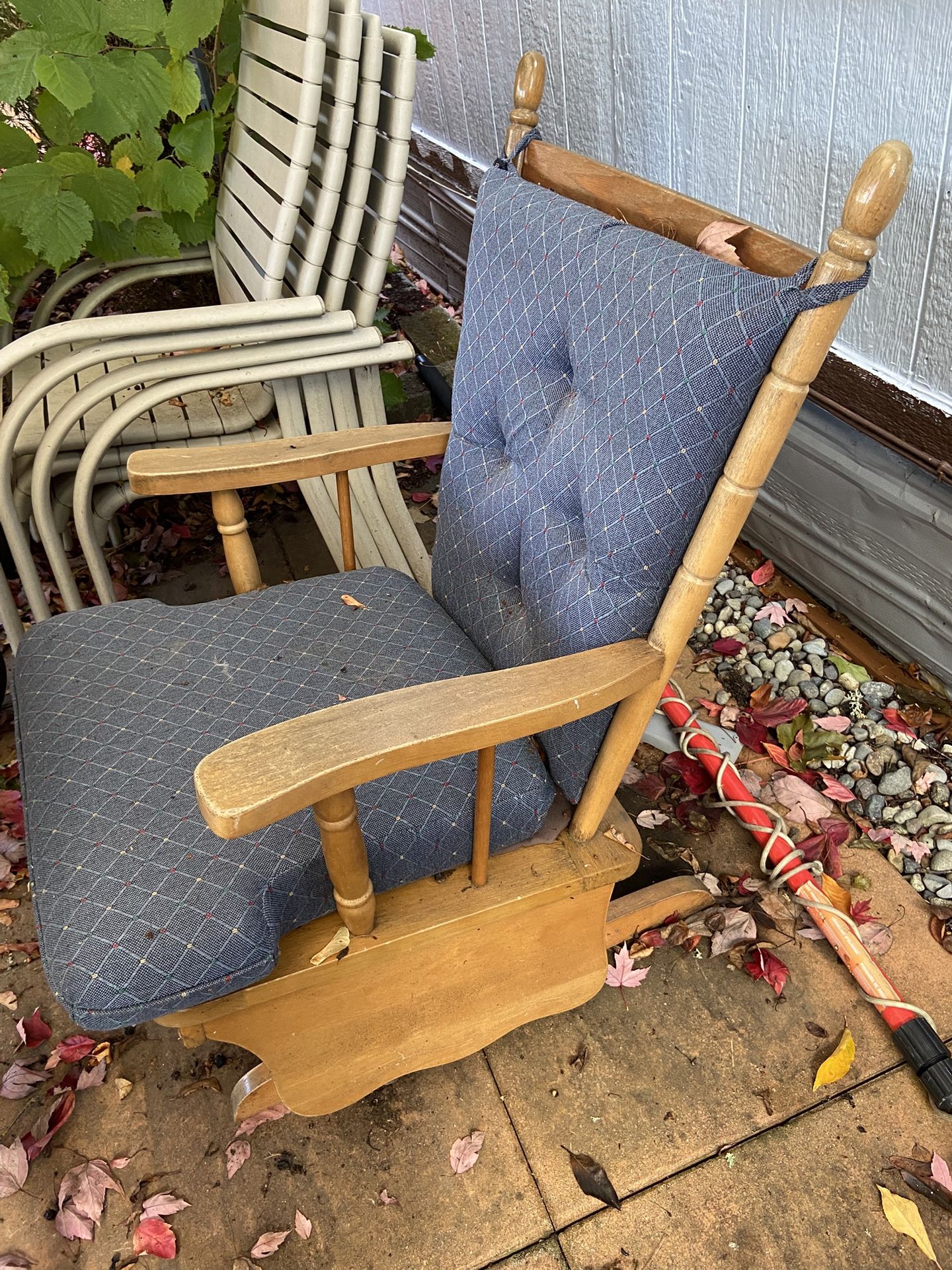 Wooden Glider Rocking Chair