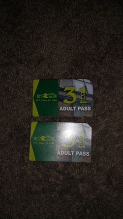 2 .......31 day bus passes