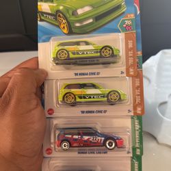 Hot Wheels 90 Honda Civic EF And Hot Wheels Honda Civic Custom