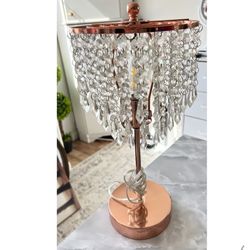 Crystal Table lamp (Rose gold) Nightstand Light 