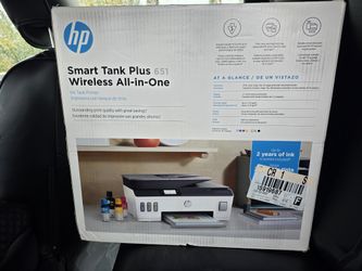 HP Smart Tank 651 Wireless All-In-One Color Refillable Supertank Printer, Scanner, Copier (7XV38A)